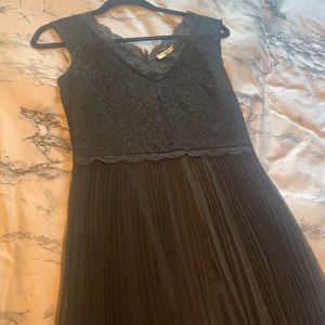 💄Black Tulle/Lace A-line Evening Dress